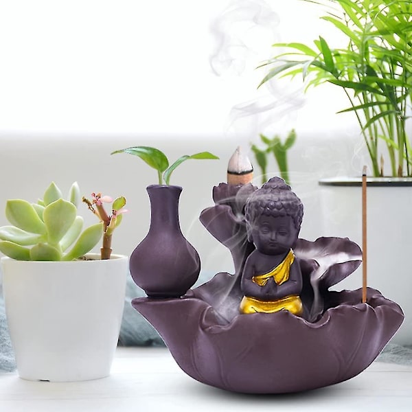 Røgelseholder Keramik Tilbagefald Røgelsebrænder Til Hjem Kontor Yoga Aromaterapi Ornament