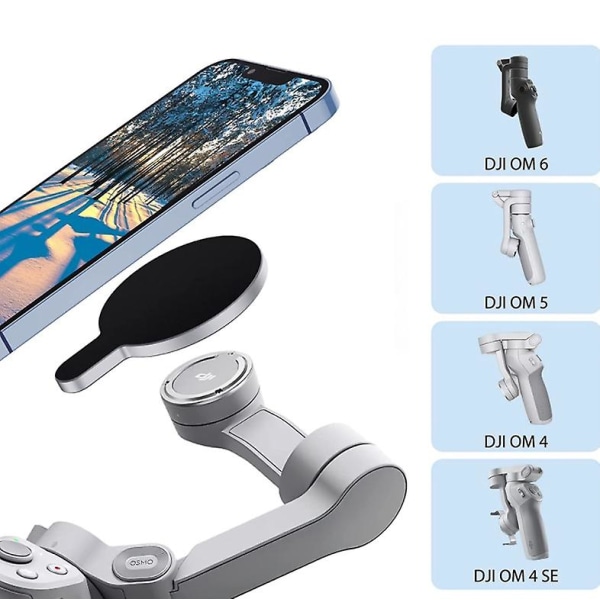 Magnetisk telefonfäste för Dji Osmo Mobile 6 5 4 Se Magsafe handhållen stabilisator