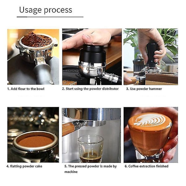53mm Konstant Tryck Kalibrerad Kaffe Espresso Tamper Barista Espresso Platt Bas Kaffe Bönor Pre