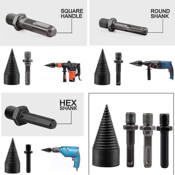 Splitter Skrue, Hex Shank Twist Bit Set, Duty Log Splitter, Hex Shank Bit, Splitting C Bit, Splitting Dr