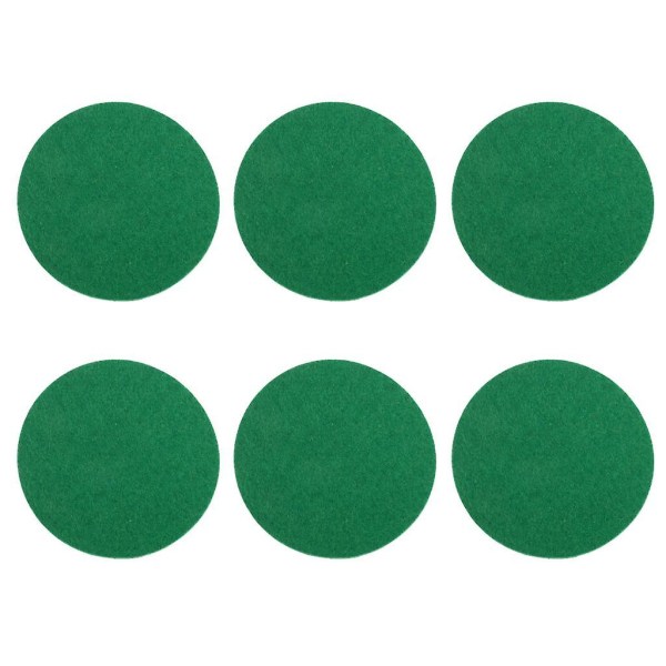 6 deler Air Hockey Bord filtskyvere Erstatningsfiltputer Grønn M