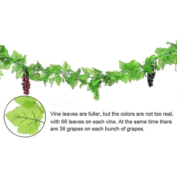 3 klaser af falske druer Simulering Frugt naturtro kunstige druer