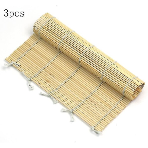 Bambu Sushi Rullmatta-för att göra Sushi Mat-bambu Mat, 3st