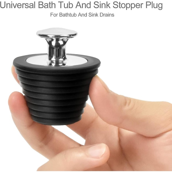 Universal Badekarprop, Aftapningsstop til Badekar og Vask (2 stk., tilfældig farve)