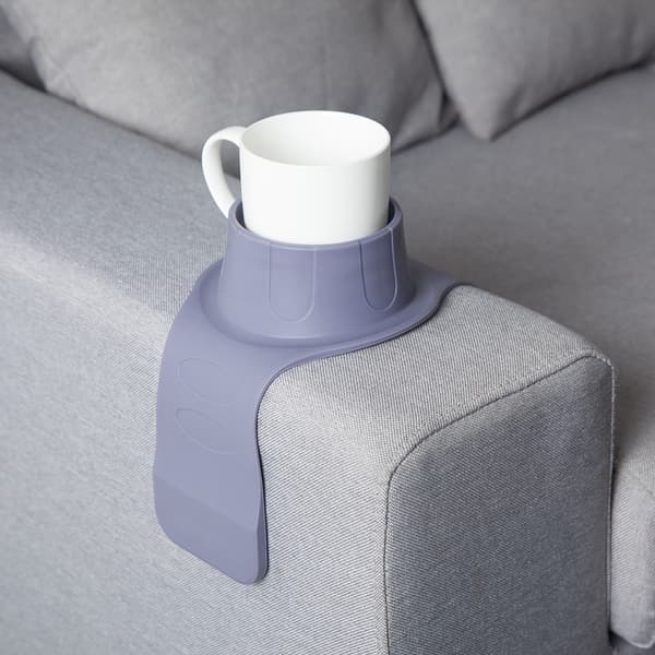 Koppholder for sofa, kaffekoppholder, grå