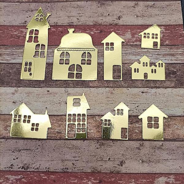 Husbøjningsdør Metal Skæremøtrikker Stencil DIY Scrapbooking Album Papirkort Skabelon Form Prægning Håndværk Dekoration