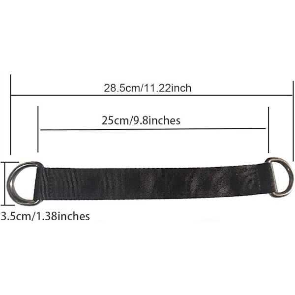 Trægynge Stropper, 2 stk. 25 cm / 9,8 tommer Trægynge Ophængningssæt Heavy Duty Ophængningsstropper Holder 440 lbs Perfekt til Trægyngesæde, Hængekøje, 25cm Straps