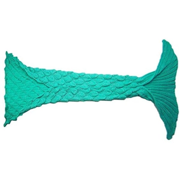 Mermaid Tail strikket teppe for barn. Heklet Mermaid Tail Teppe Strikket