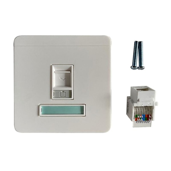 Utp Cat5e Nätverksmodul Rj45 Väggkontakt Plug Lan Socket Connector Verktygsfri