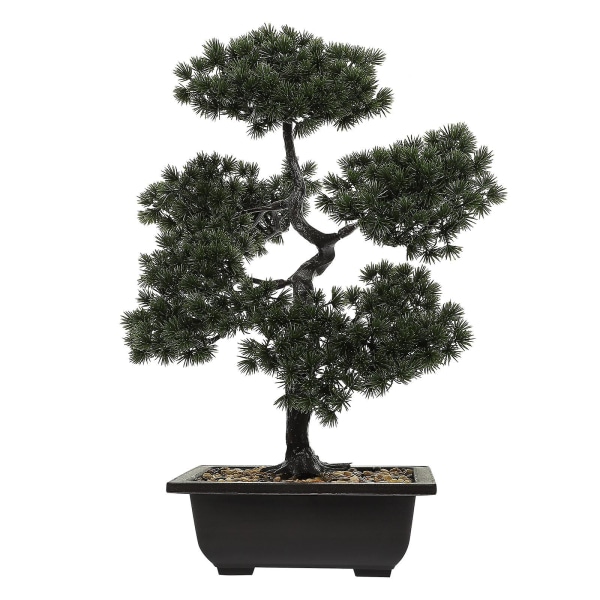 Large Red Ornaments Artificial Pine Bonsai Artificial Plants Decor Fake Faux Trees