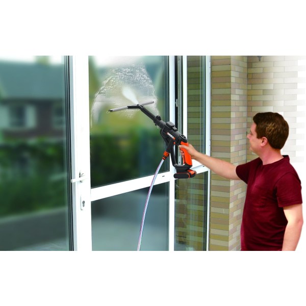 WA4050 Hydro Shot Window Squeegee with Water Sprayer Accessory, Black