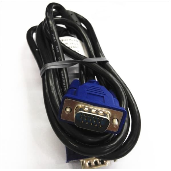 Computerskærmforbindelse VGA-kabel projektor data VGA-kabel 1,5m video VGA-kabel, 2-pak