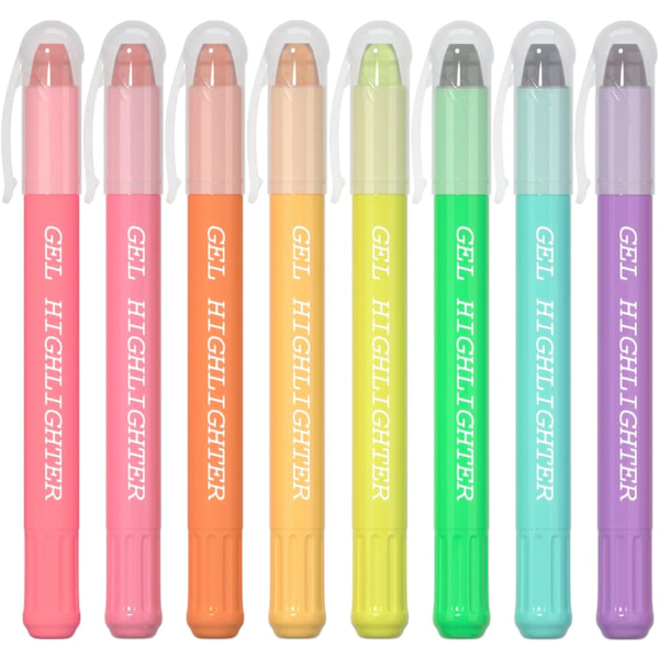 ighlighters, Feela 8 forskellige farver Bibel Highlighter Penne, Ingen Blødning Tør Highlighter Markører Studie Kit, Perfekt til Journaling, Highlightin
