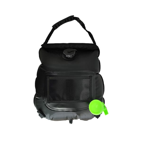 Solar campdusj, 20 liter, Svart