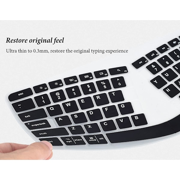Tangentbordsskydd för Logitech K860 ergonomiskt tangentbord, Logitech Ergo K860 trådlöst ergonomiskt tangentbordsskydd, K860 delat tangentbordstillbehör-bl