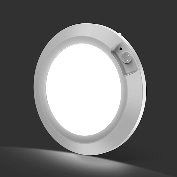 Små bevegelsessensor taklamper, 6,2 tommer ledningsfrie LED-batteridrevne sensorlys innendørs, 1-pakning, ideelt for skap loft veranda trapp skur White 1 Pack