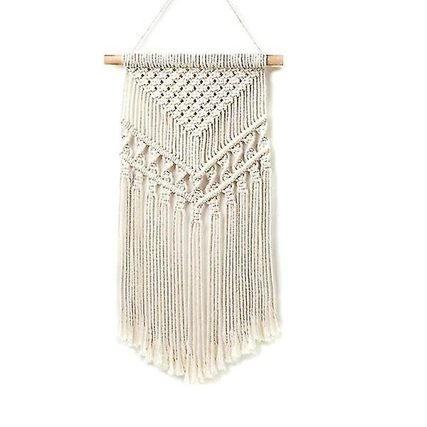 Macrame väggbonad bomullsrep väggkonst vävd gobeläng boho chic väggdekoration