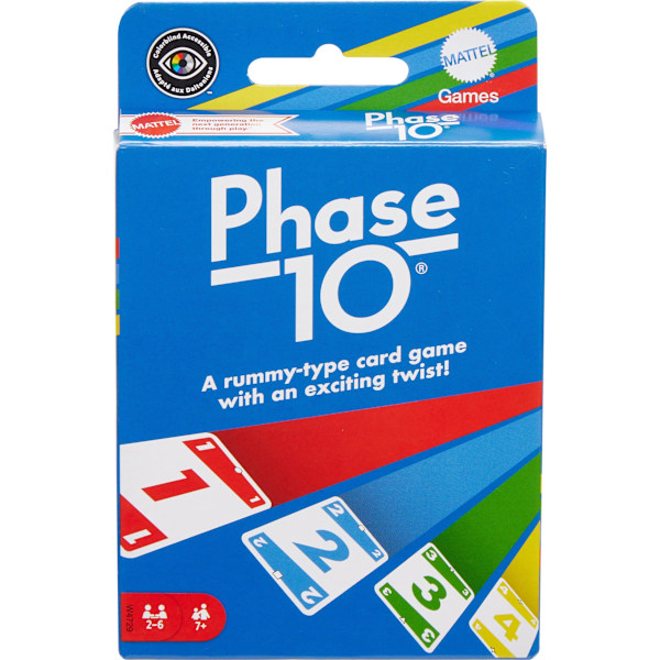 Mattel Phase 10 Kortspill, for 7 år +