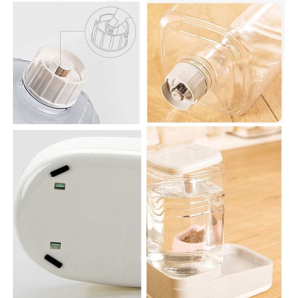 Husdjursvattenbehållare, Kattvattenkopp, Hundvattenkopp Automatisk, Stor Automatisk Dricksfontän för Katt Hund, 3,8L (1 Gallon) Husdjursvattenare