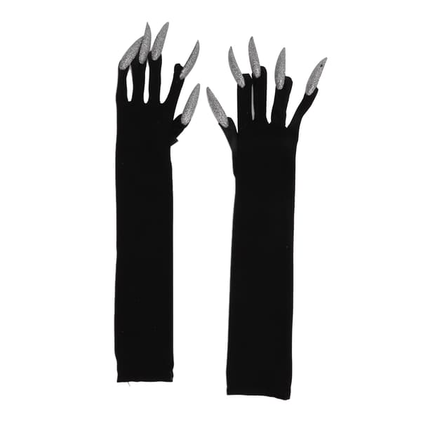 Halloweenhandsker lavet af polyester, åndbare, holdbare, vaskbare, kostumetilbehør til fest