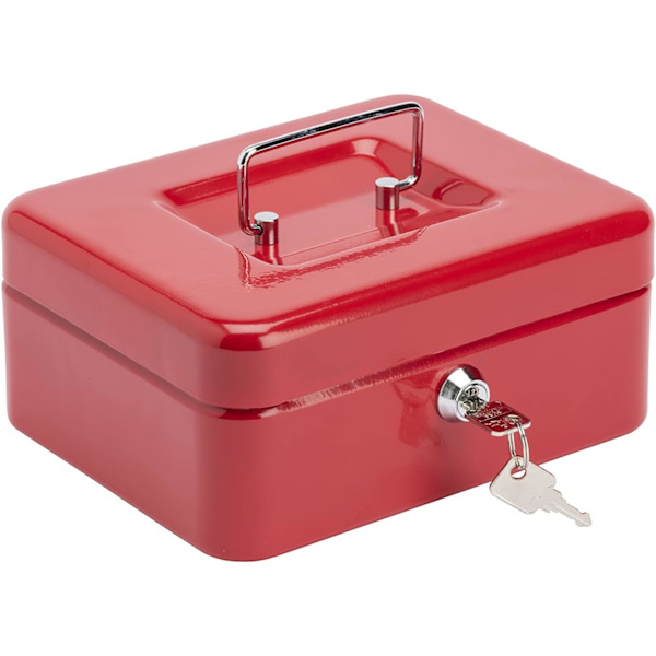 CB02R Money 5020 -kassalipas - punainen, 8 tuumaa Red