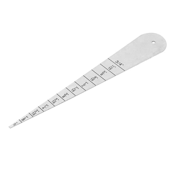 Gapmåler i rustfritt stål 1/16-3/4 Flensmåler Indre diameter måler 2-20mm