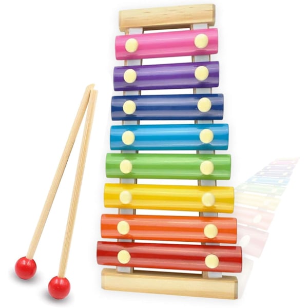 Lasten Ksylofoni, Puinen Lapsen Musiikki-instrumentti Musiikkilelut, Sateenkaari Lasten Glockenspiel Kasvattava Lasten Leikki, Lyömäsoittimet Aloitteleville Muusikoille