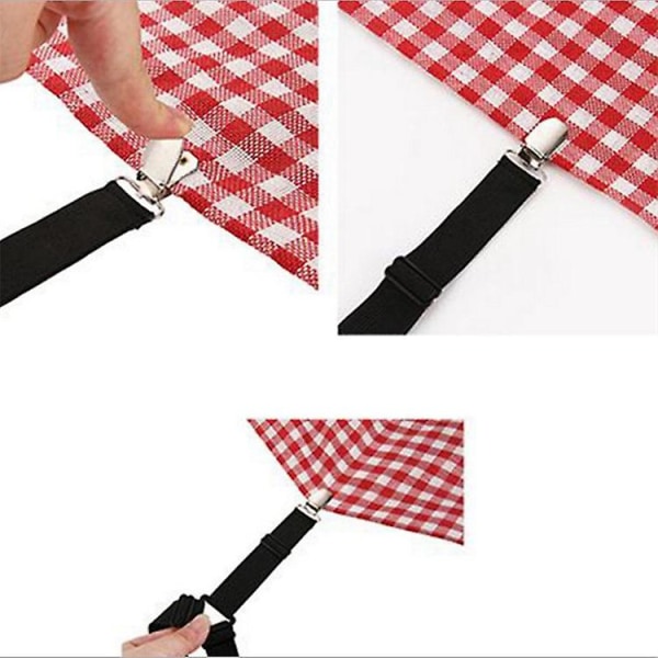Sängklämmor, Sängklämmor Suspenders, Sängklämmor Hållare Remmar, Sängremmar Fästen, 3 Vägar Madrass Hörnsuspenders Grippers Hållare (4st