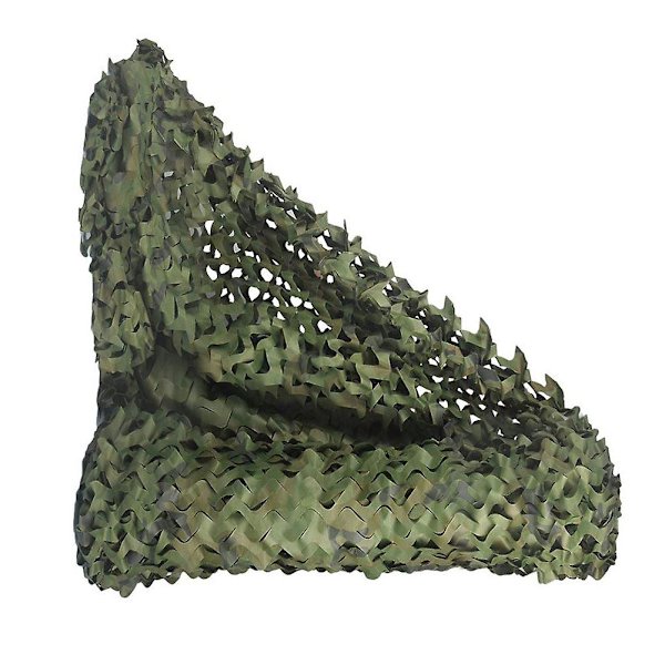 Rullbar Kamouflage Nät för Jakt, Militärt Dekoration, Solskydd, 1.5m X 10m (4.9ft X 32.8ft)