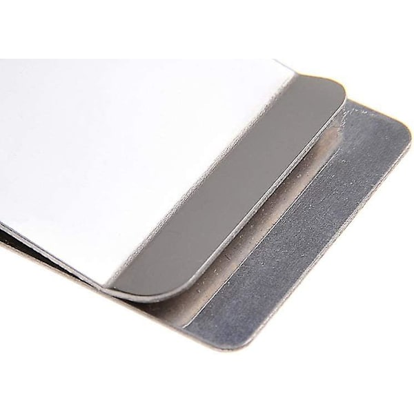 Pengeholder Multi Usage Pengeclips Praktisk Metal Tegnebog Mat Clip Tegnebog Finish Regning Clips Kontantholder Sølv 10stk