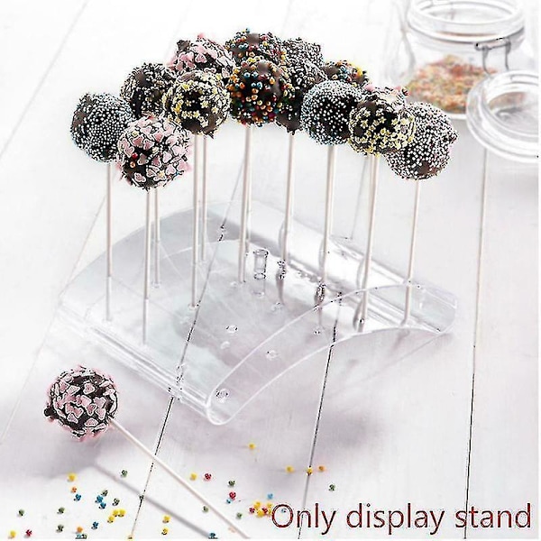 20 huller kage slikkepind display/stativer/baser/hylde bueformet diy bageudstyr kage værktøj køkken tilbehør slik dessert holder