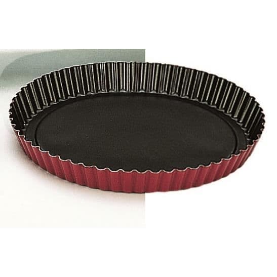 SEGGED PAJFORM 32 cm ALUMINIUM CLIP-ON UTSIDA RÖD-PRICKIG SVART DISKMASKIN