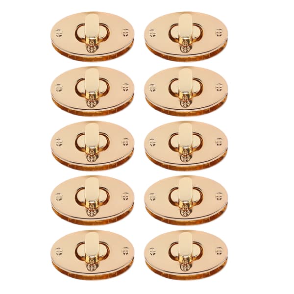 10 st klassisk design 4 cm vridlåsspänne plånbok för DIY läderhantverk plånböcker handväska