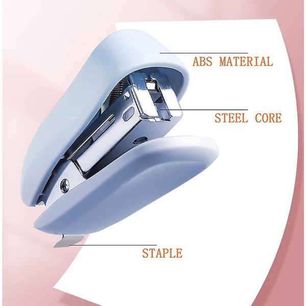 Mini Stapler With Staple Remover,640 Pcs Standard Staples,gift For Student And Office Use