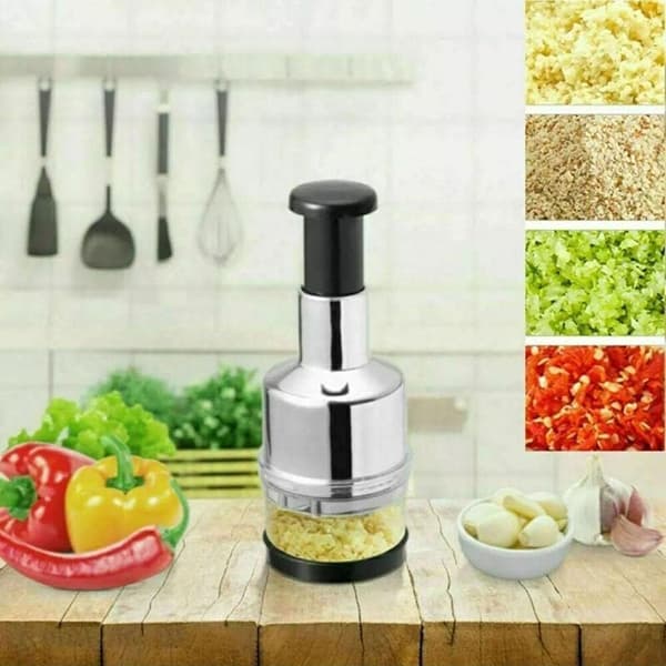 Foodprocessor i rustfrit stål, hakker, madlavning, presse, gør-det-selv-presse