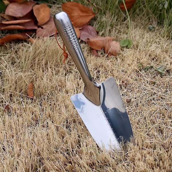 Högkvalitativa trädgårdsredskap i rostfritt stål - Liten spade, blomspad, liten spade, spade för utomhusblomsterodling