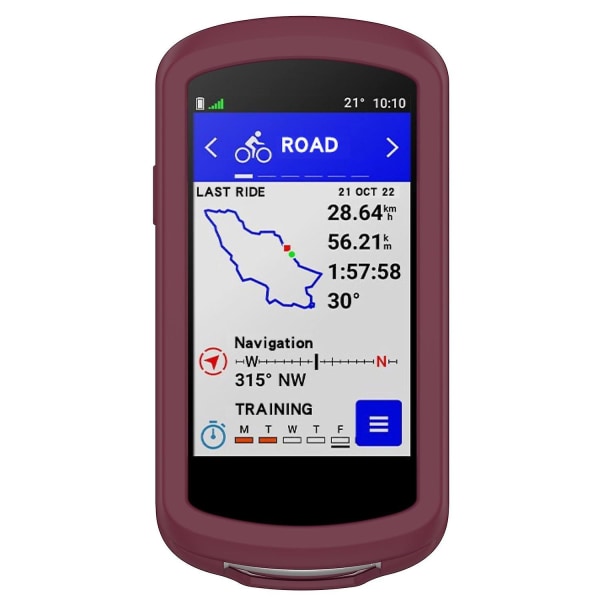 Reptålig mjukt silikonfodral för Garmin Edge 1040, skyddande fodral för cykel GPS-dator