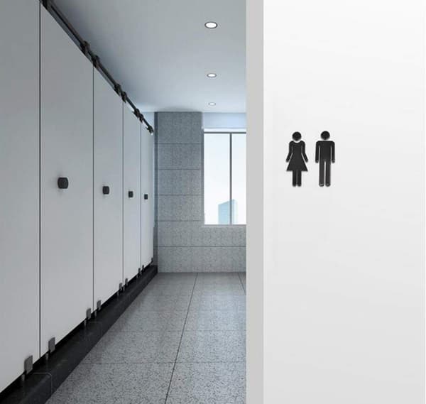 WC-kyltit, Itseliimautuvat, WC-kyltit Naiset ja Miehet