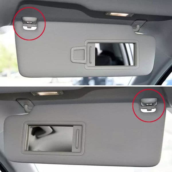 2. harmaa aurinkolipan pidike Audi A1 A3 A4 A5 Q -malleihin