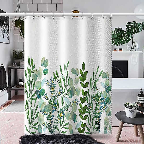 Muldsikker Bruseforhæng 180x200cm, Maskinvaskbart Bruseforhæng, Boheme Stil Polyester Bruseforhæng (180_x_200_cm)