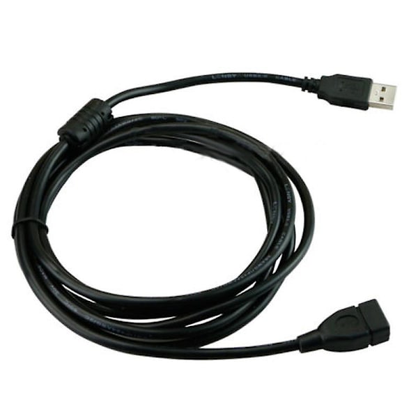 10ft/3m USB 2.0 A-uros-uros-jatkojohto tietokoneelle, kannettavalle tietokoneelle
