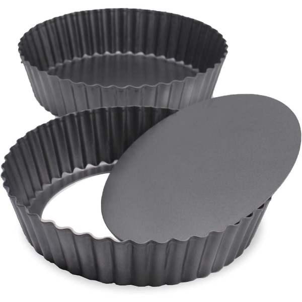 2-delad Djup Pajform, Löstagbar Botten, Icke-klibbig Quicheform (24cm)