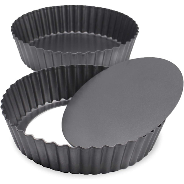 2-delt dyp paiform, løs bunn paiform, nonstick quicheform (24 cm)