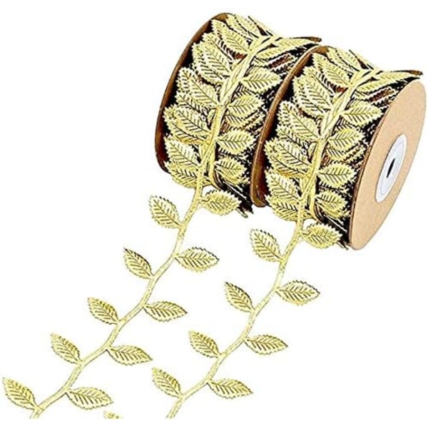 10M Guld Blade Bånd Trim Reb til Girlander DIY Håndværk og Fest Bryllup Hjem Dekorationer Gold