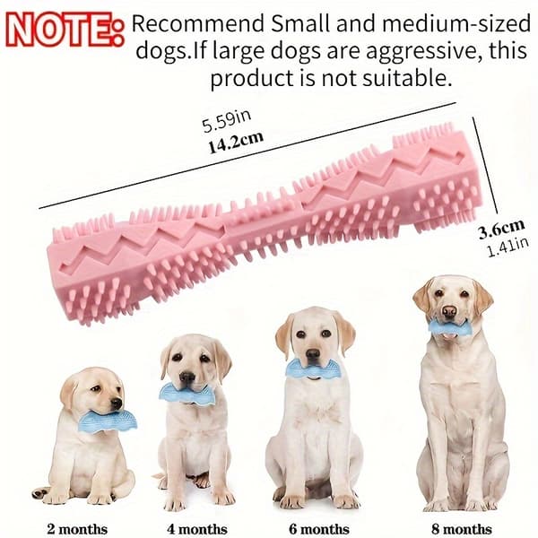 Bidelegetøj til hund: Blød gummibidepind | Kombinerer interaktiv leg og bidefunktion