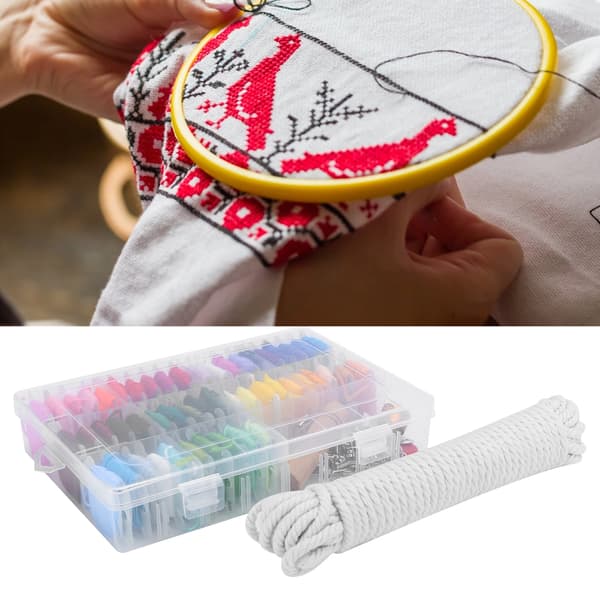Broderitråd Organizer Förvaringslåda Broderitråd för Armband Sytrådsset