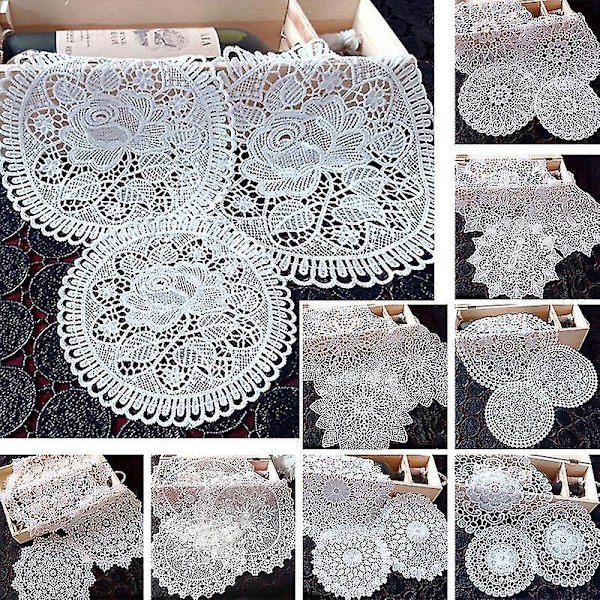 Kopsmatte Økologisk Blonder Design Polyester Dekorativ Kopsmatte Forbrugsvarer Til Hjemmet