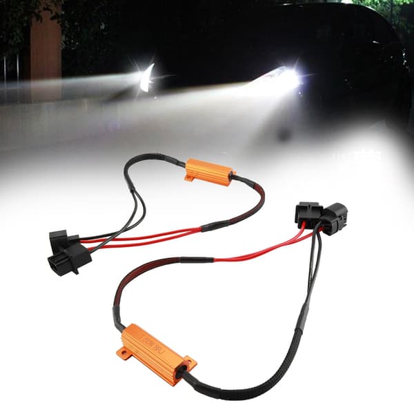2 stk LED-dekoder for H16 frontlykter, anti-hyperblink, uten feil, lastmotstand, ledningsnett