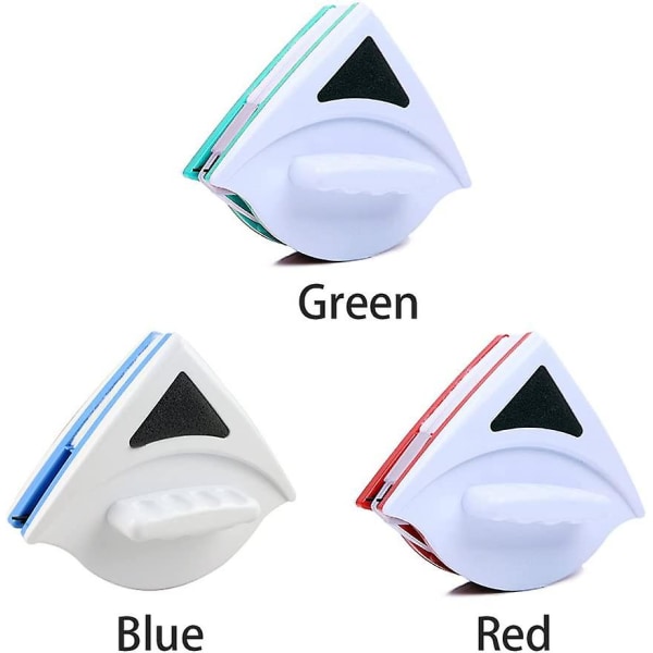 Dobbeltsidet magnetisk vinduesrenser, ultra holdbar på begge sider med ergonomisk håndtag til 15-23 mm glasruder Se billede