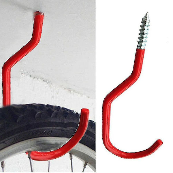 6 stk. Cykelopbevaringskrog Sæt | Højstyrke Opbevaringskroge | Brugskroge | Stigeskrog | Cykel Brackets | Garage